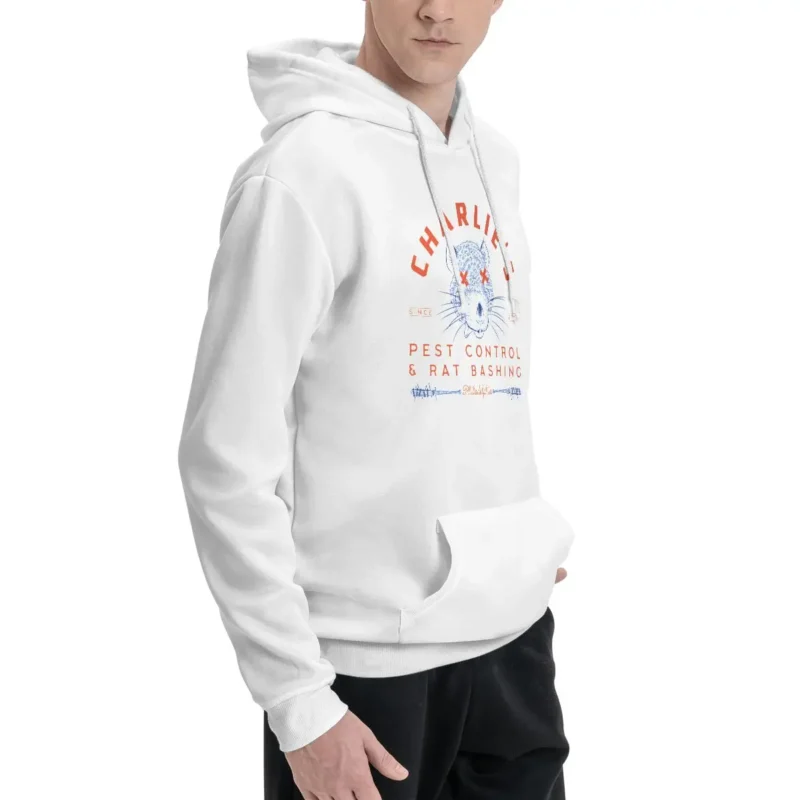 Charlie&apos;s Pest Control Pullover Hoodie fashion men korean autumn clothes hoodie streetwear
